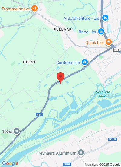Map showing Lier, Belgium
