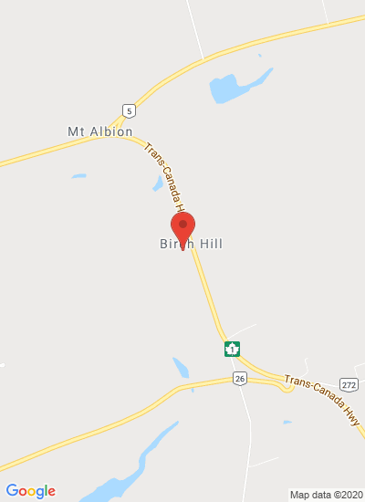 Map showing Mt Albion, Canada