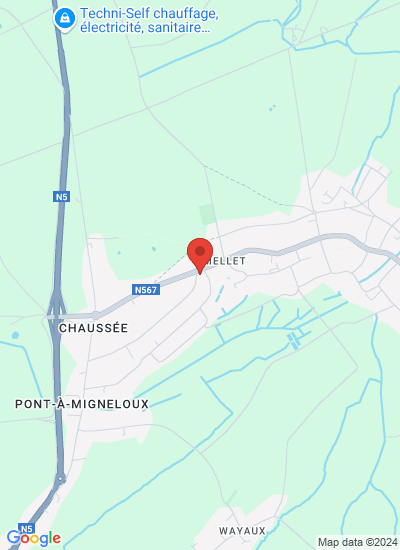 Map showing Ieper, Belgium