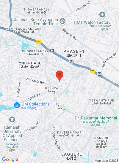 Map showing Bengaluru, India