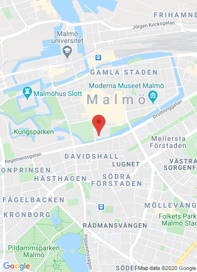 Map showing Malmö, Sweden