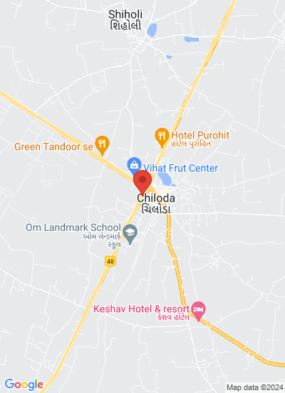 Map showing Mota Chiloda, India
