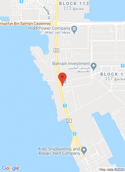 Map showing Al Hidd, Bahrain