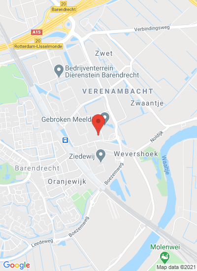 Map showing Barendrecht, Netherlands