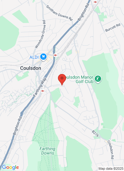 Map showing Coulsdon, United Kingdom