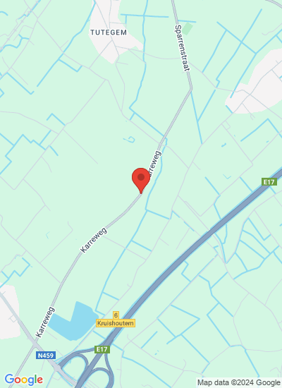 Map showing Kruisem, Belgium