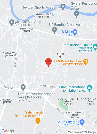 Map showing Chikhali, India