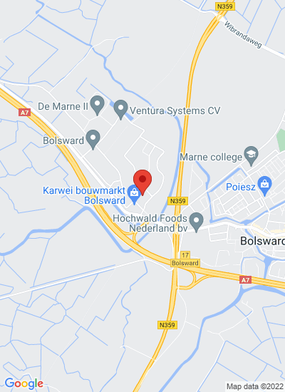 Map showing Bolsward, Netherlands