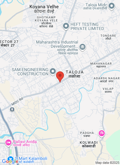 Map showing Raigad, India