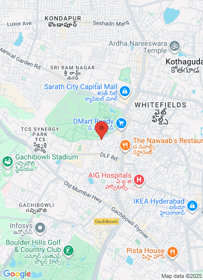 Map showing Hyderabad, India