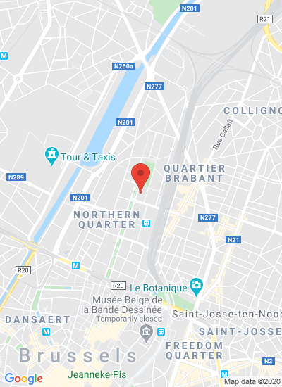 Map showing Brussels, Belgium
