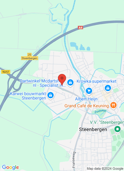Map showing Steenbergen, Netherlands