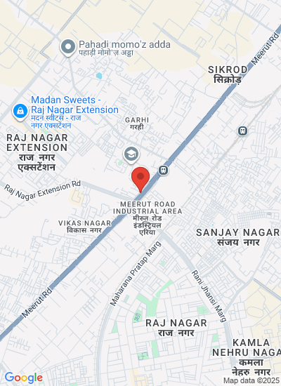Map showing Ghaziabad, India