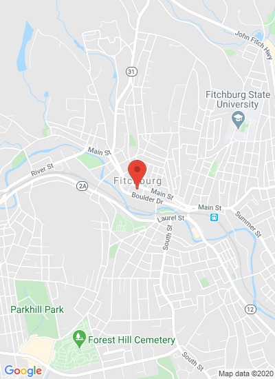 Map showing Fitchburg, United States