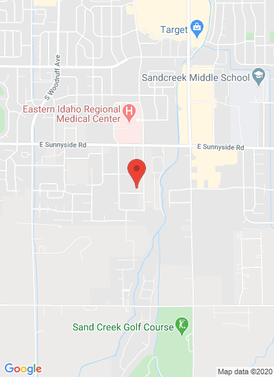 Map showing Idaho Falls, United States