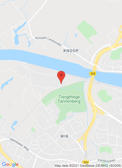 Map showing Kiel, Germany