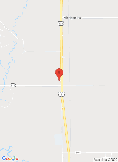 Map showing Three Rivers, United States