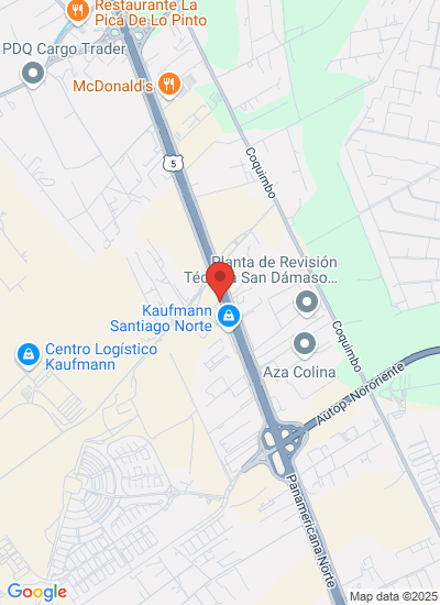 Map showing Lampa, Chile