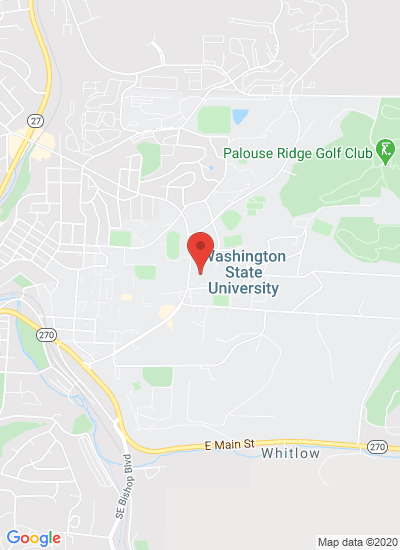 Map showing Pullman, United States