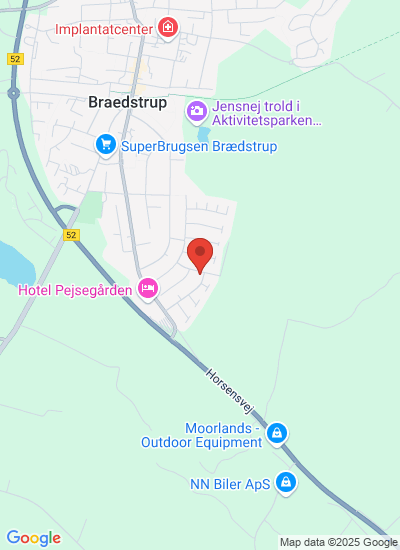 Map showing Roslev, Denmark