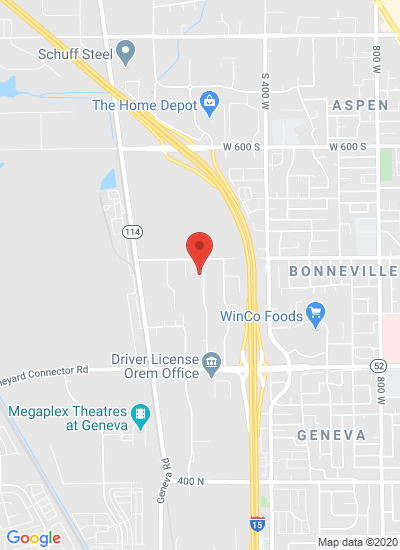 Map showing Orem, United States