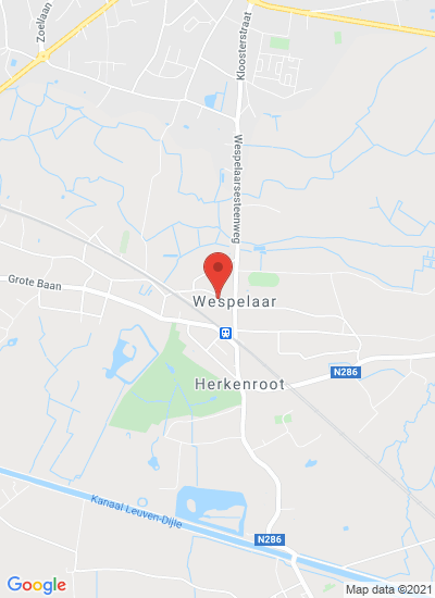 Map showing Wespelaar, Belgium