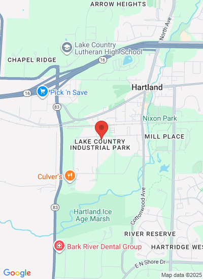 Map showing Hartland, United States
