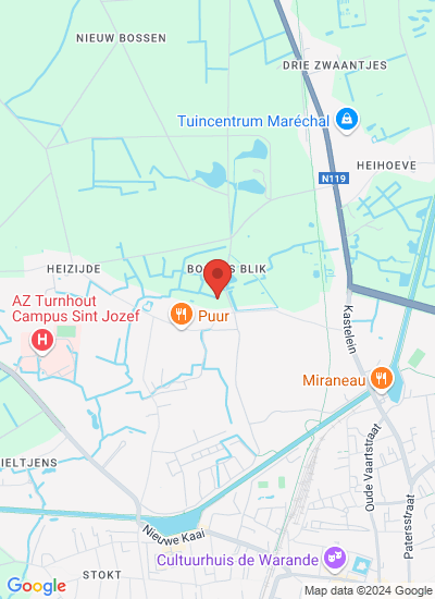Map showing Turnhout, Belgium