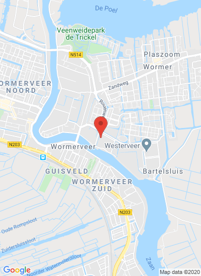 Map showing Wormer, Netherlands