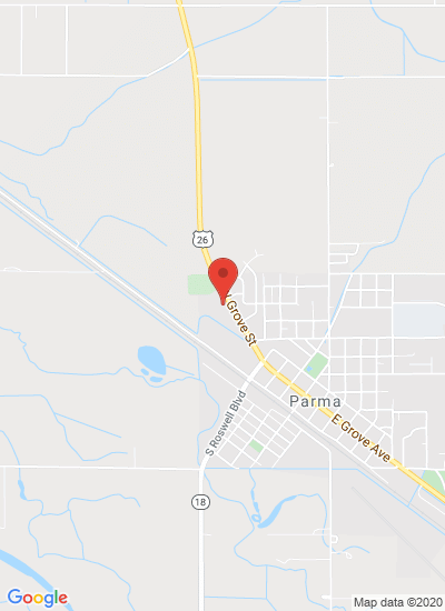 Map showing Parma, United States