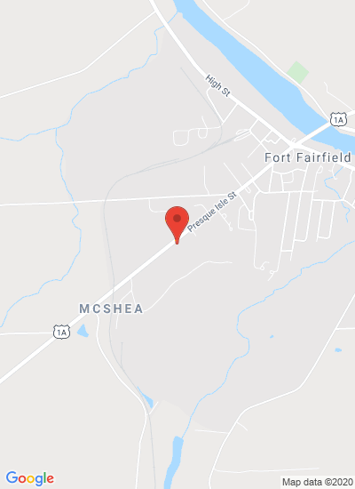 Map showing Fort Fairfield, United States