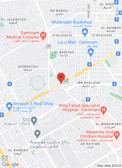 Map showing Dammam, Saudi Arabia