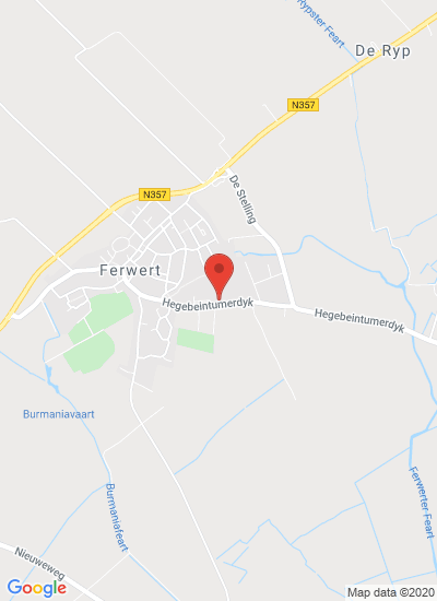 Map showing Ferwert, Netherlands