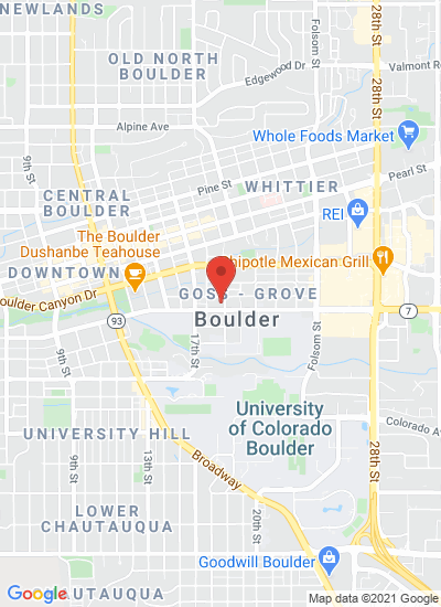 Map showing Boulder, United States