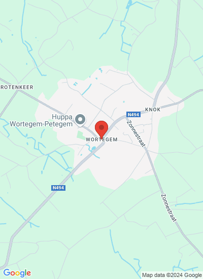 Map showing West-Vlaanderen, Belgium