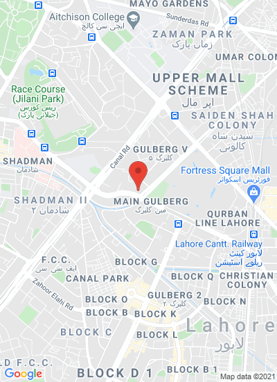 Map showing Lahore, Pakistan