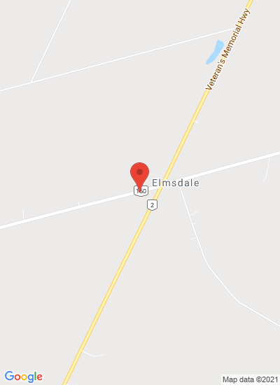 Map showing Elmsdale, Canada