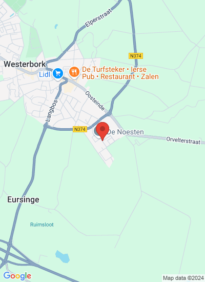 Map showing Westerbork, Netherlands