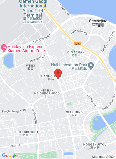 Map showing Xiame, China