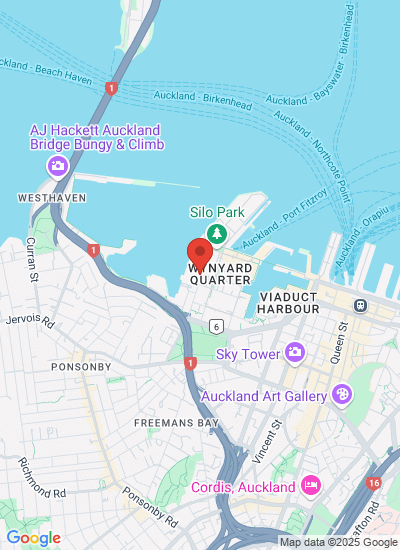 Map showing Auckland, New Zealand