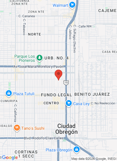 Map showing Mexico