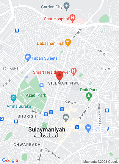 Map showing Sulemaniyah, Iraq