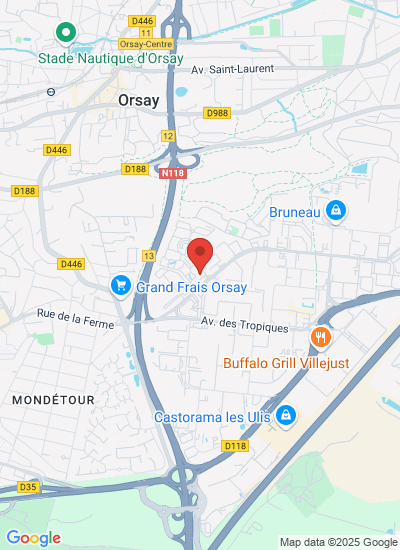 Map showing Les Ulis, France