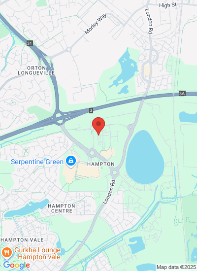 Map showing Peterborough, United Kingdom