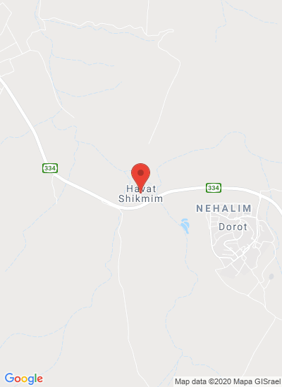 Map showing D.N. Shikmim, Israel
