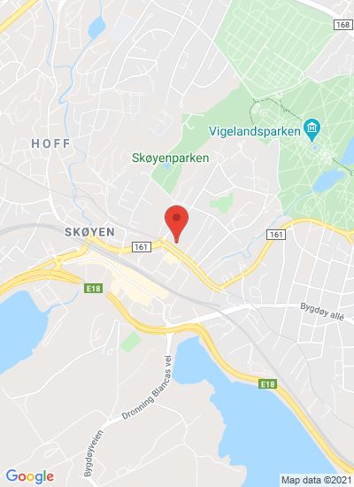 Map showing Oslo, Norway