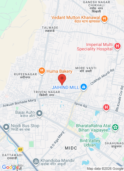 Map showing Pune, India