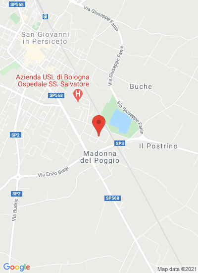 Map showing San Giovanni in Persiceto, Italy