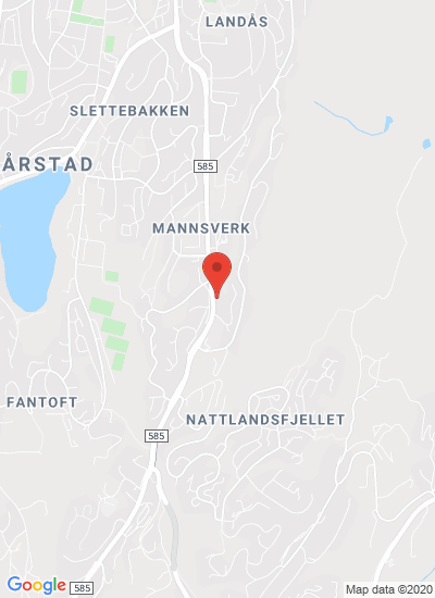 Map showing Bergen, Norway