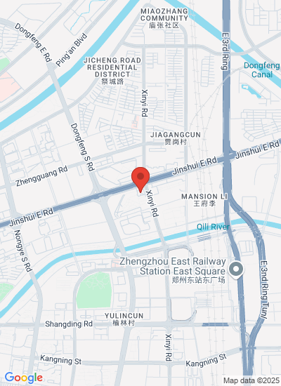 Map showing Zhengzhou Shi, China